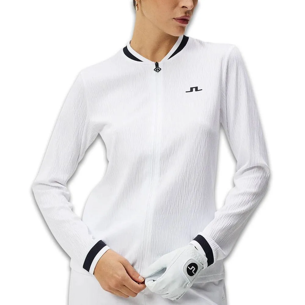 J.Lindeberg Leonor Mid Layer Golf Jacket White - SS24 Women