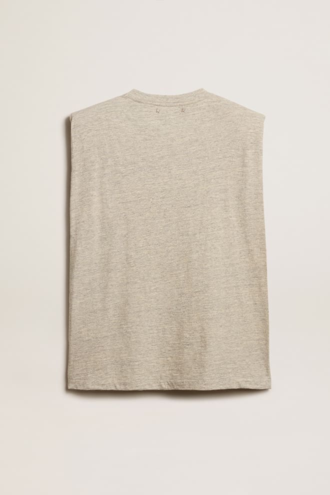 Journey Padded-Shoulder Grey T-Shirt