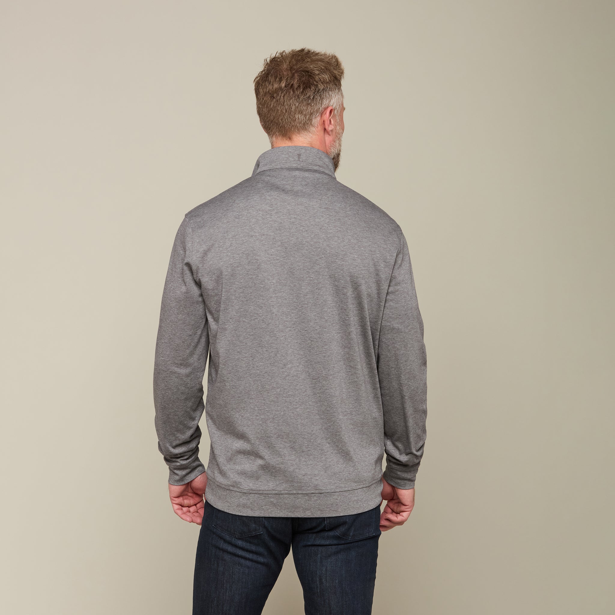 Lightweight Quarter Zip :: Grey