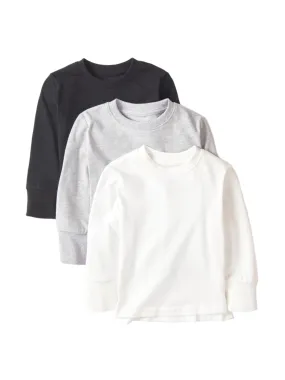 Long Sleeve Elevated Tee 3-Pack - Monochrome