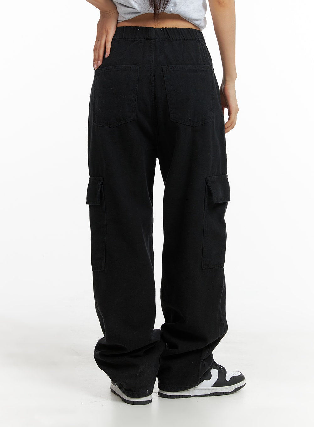 Low Rise Cotton Cargo Pants CM419