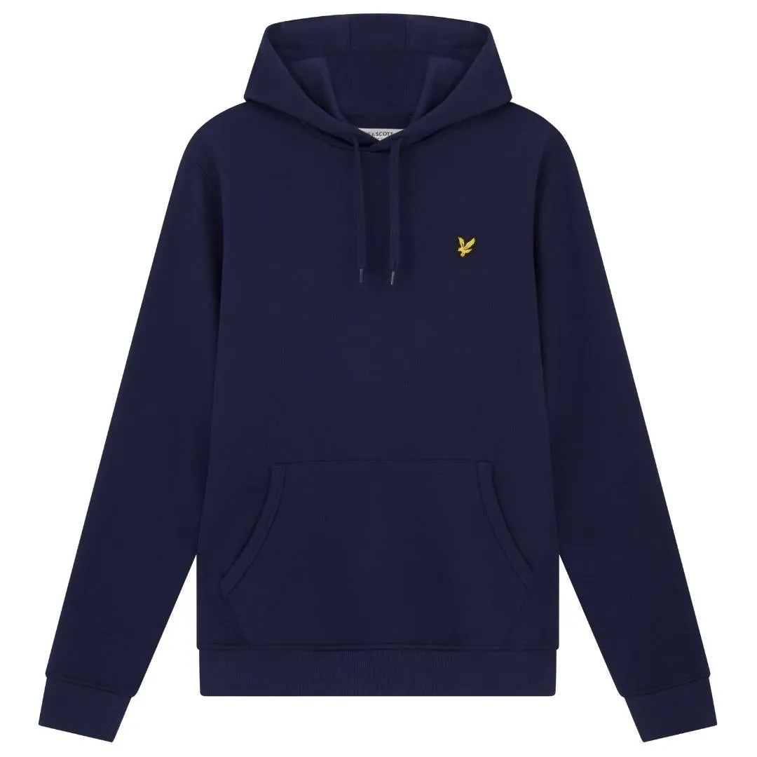 Lyle & Scott Branded Navy Blue Pull-over Hoodie