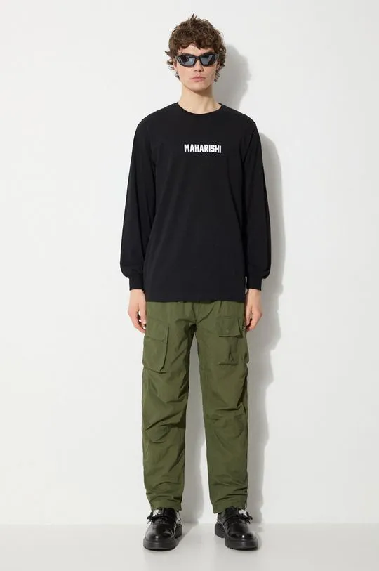 Maharishi trousers Veg Dyed Cargo Track Pants Japanese men's green color 5040.OLIVE