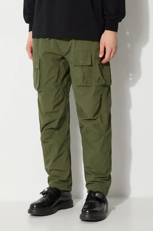 Maharishi trousers Veg Dyed Cargo Track Pants Japanese men's green color 5040.OLIVE