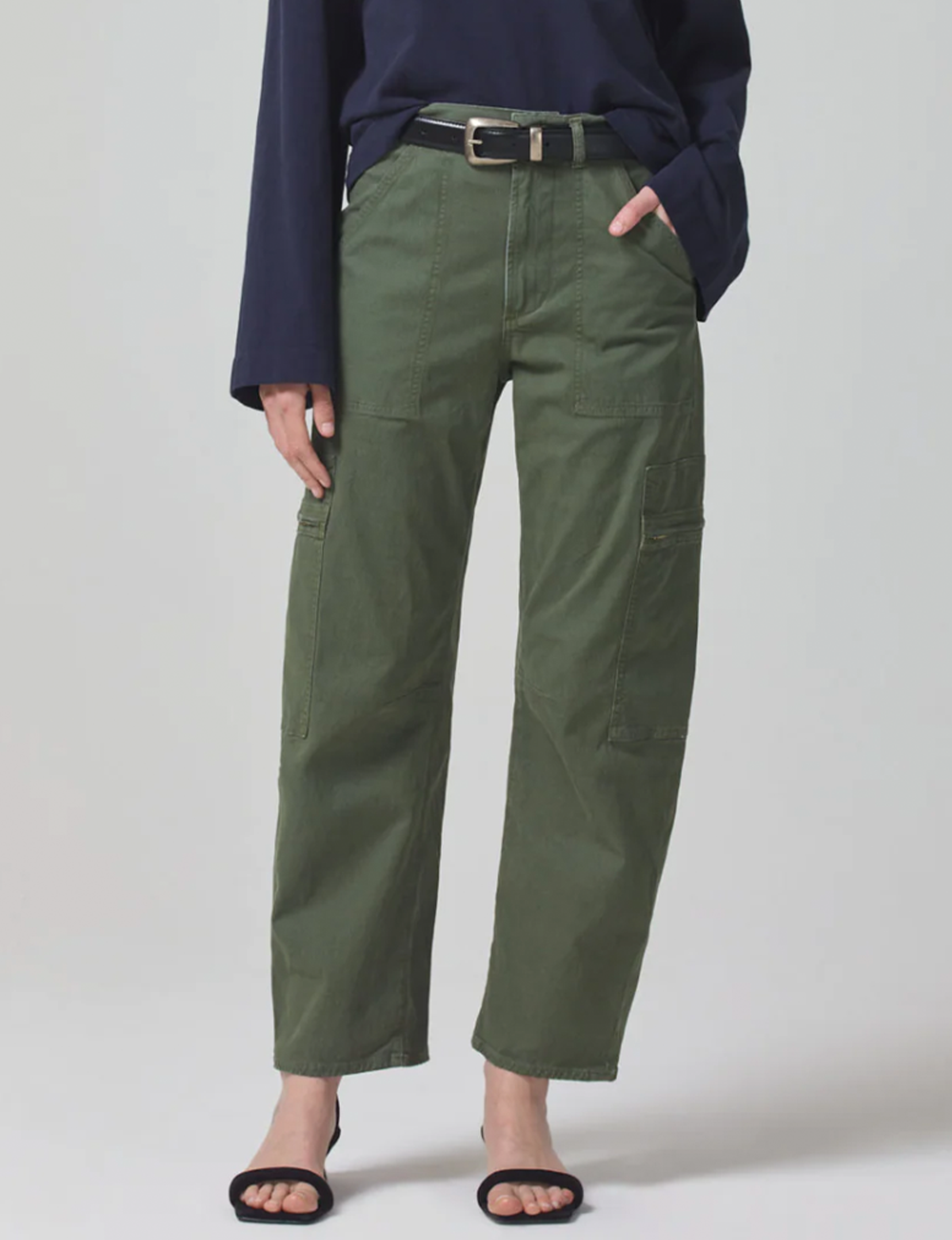 Marcelle Low Slung Cargo Pants, Surplus