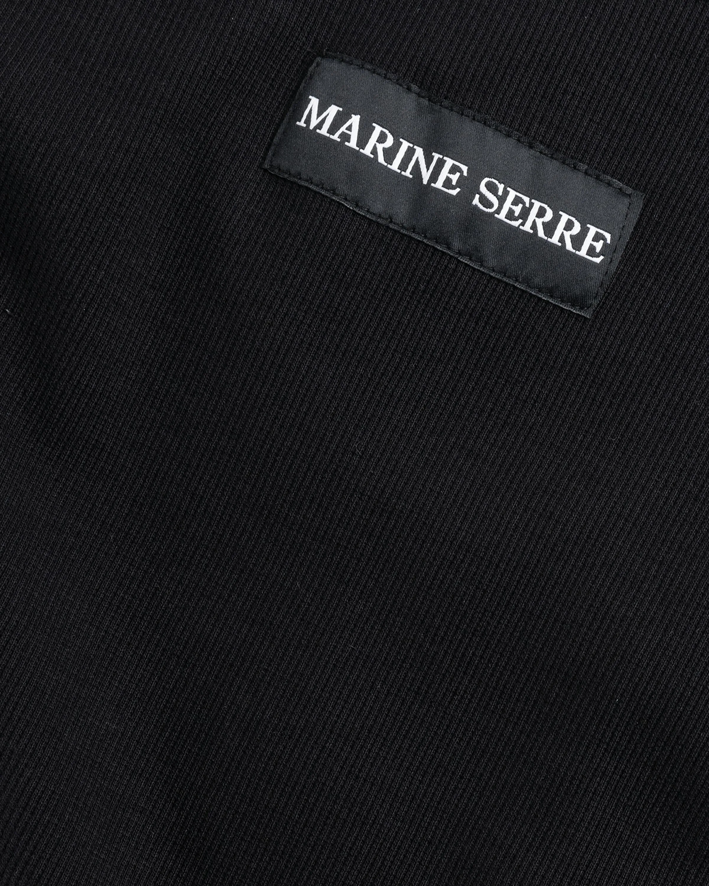 Marine Serre – Moon Logo Ribbed Jersey Tank Top Black | Highsnobiety Shop