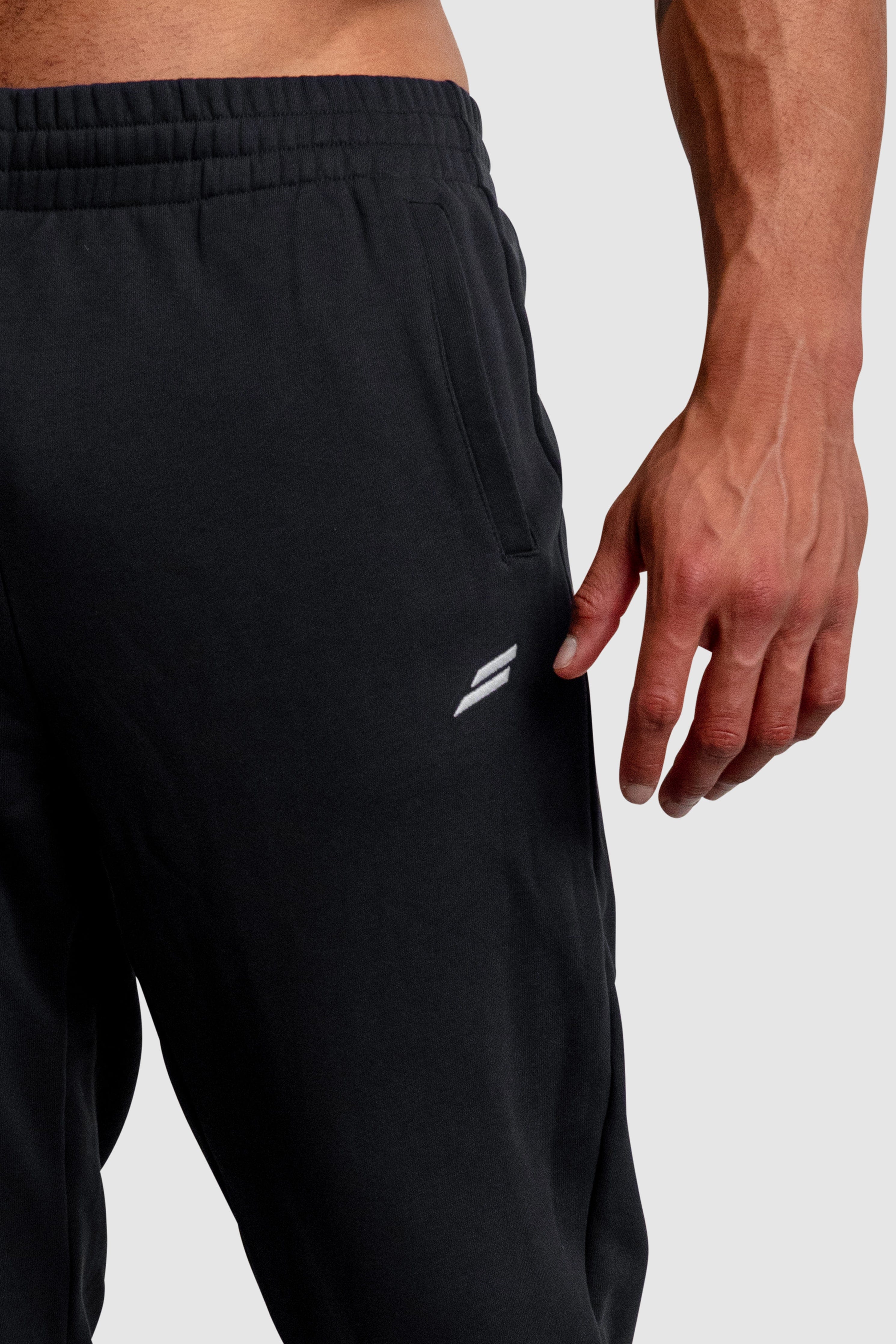 Mark Relaxed Track Pants - Black