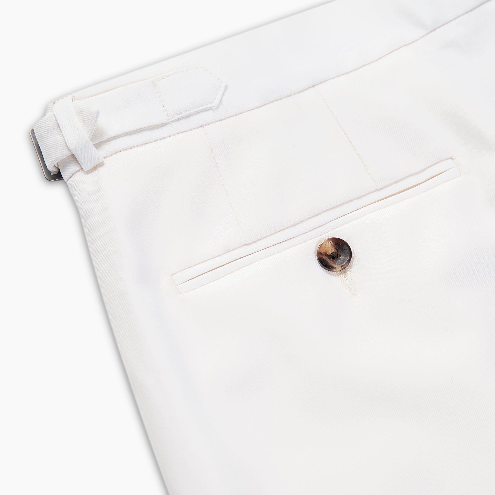 Marlon pleated Chino Pants 130's Washable Wool