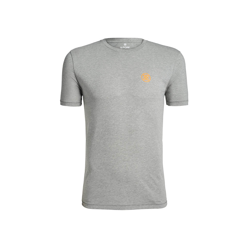 MENS PRINTED TEE LIGHT HEATHER GREY