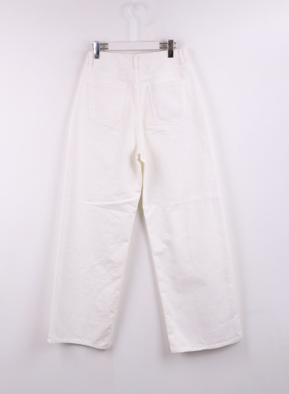 Mid Waist Straight Leg Cotton Pants CF401