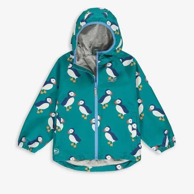 Muddy Puddles Kid's Ecolight Jacket - Green UK