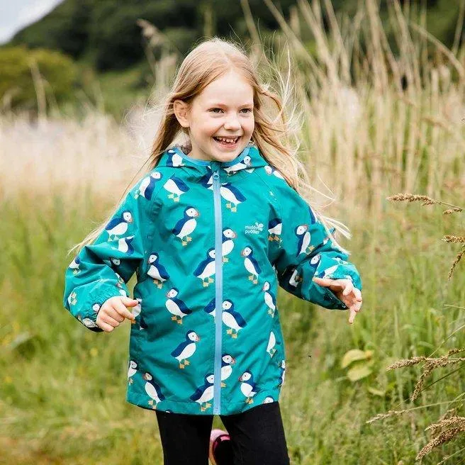 Muddy Puddles Kid's Ecolight Jacket - Green UK