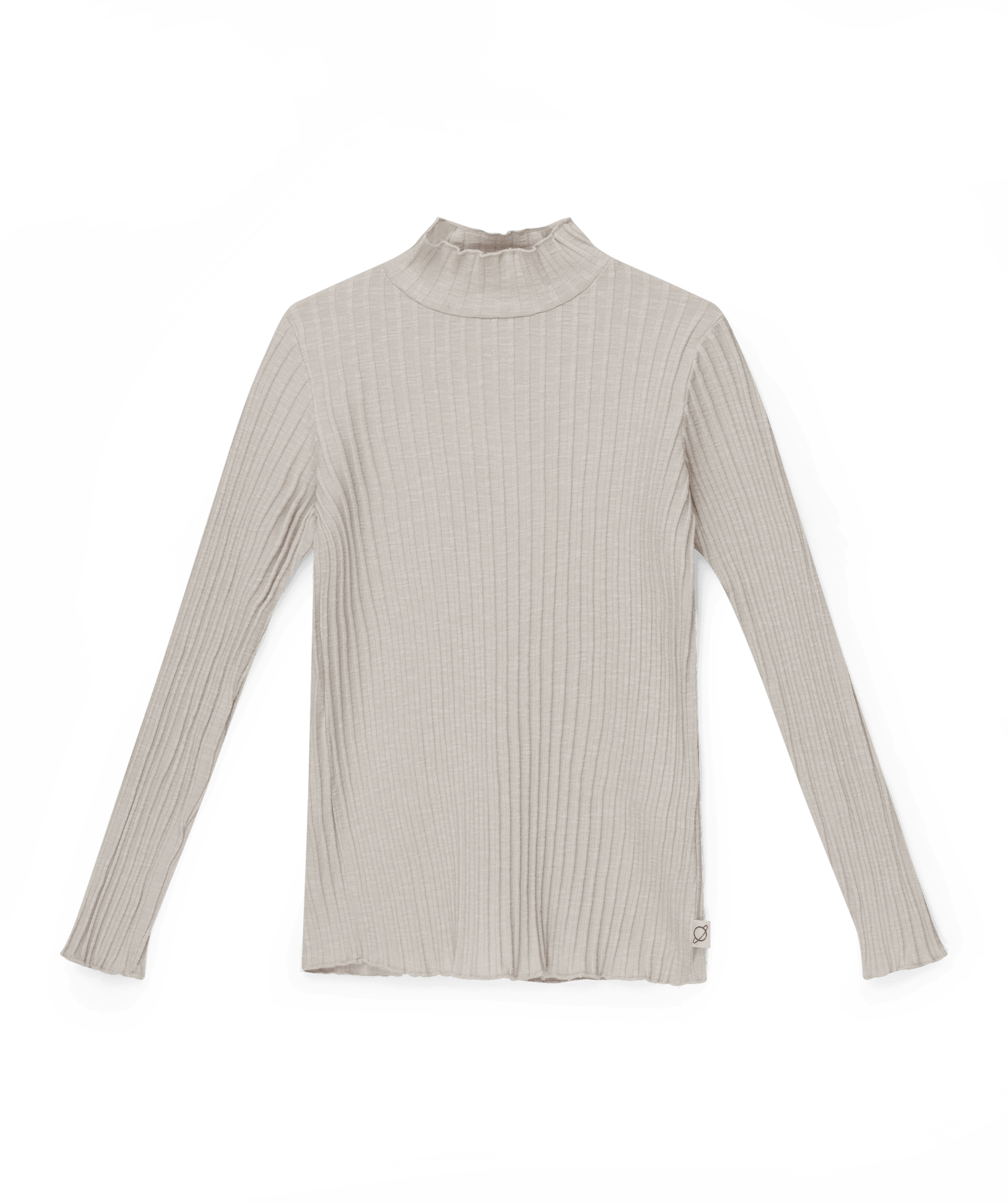 My Little Cozmo Organic rib T-shirt-Light grey