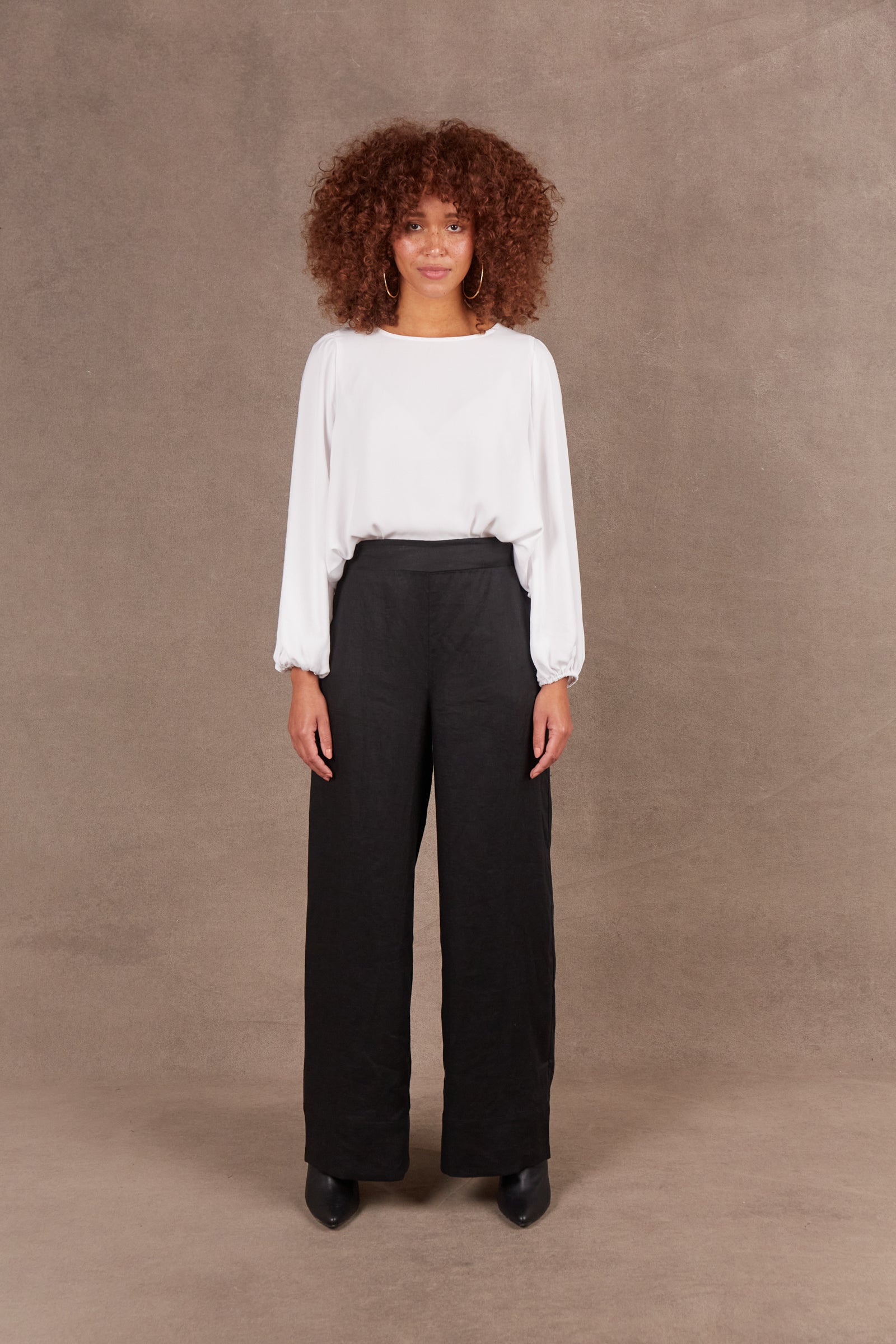 Nama Linen Pant - Ebony Black