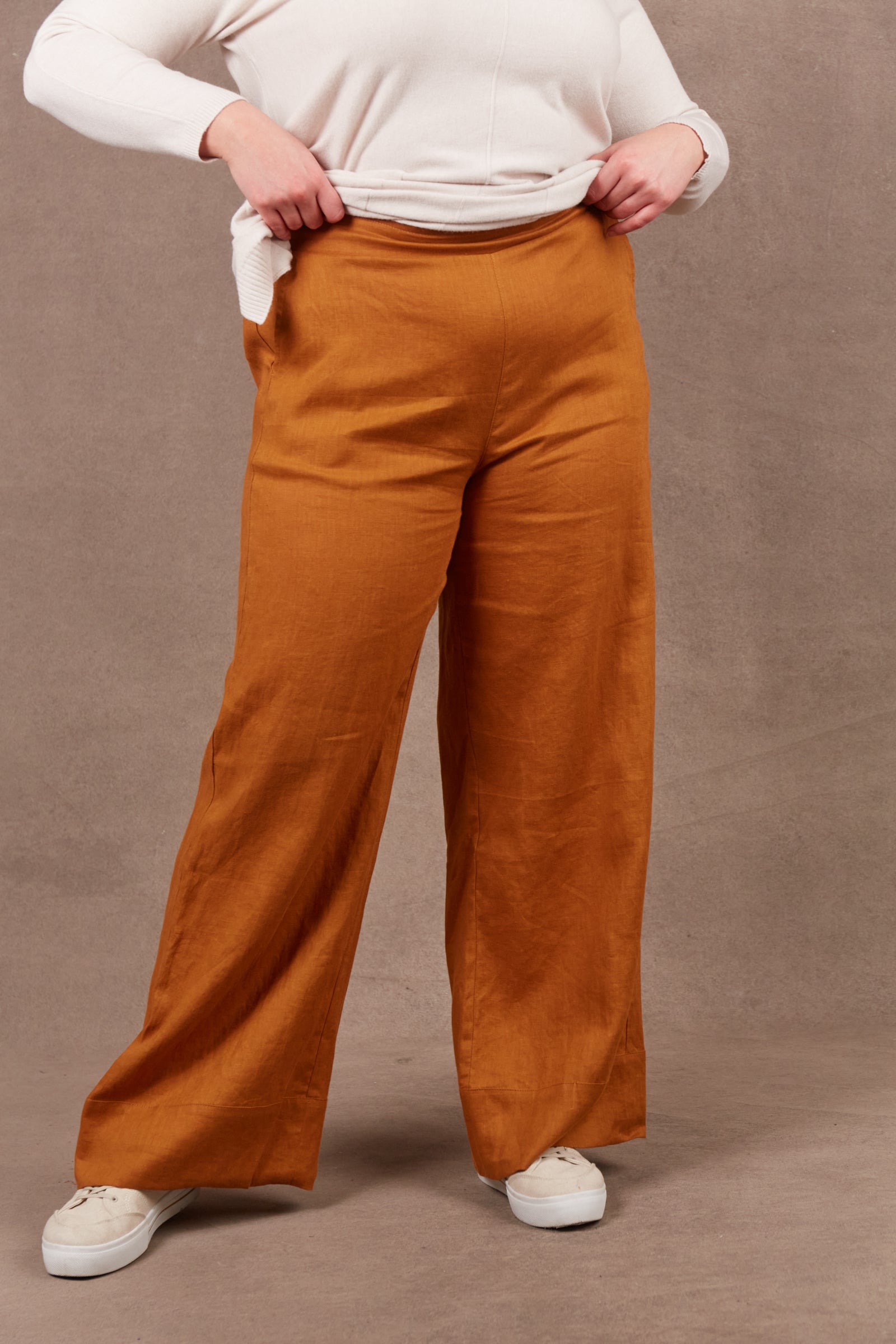 Nama Linen Pant - Ochre