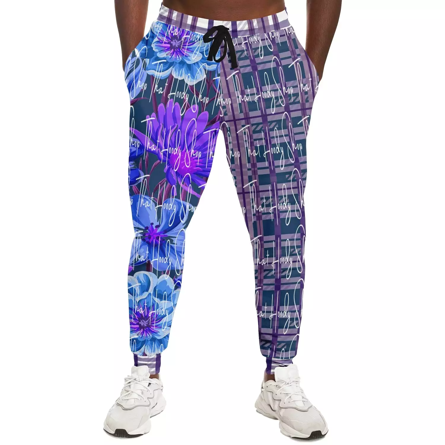 Norma Jean Purple Floral Fleece Joggers