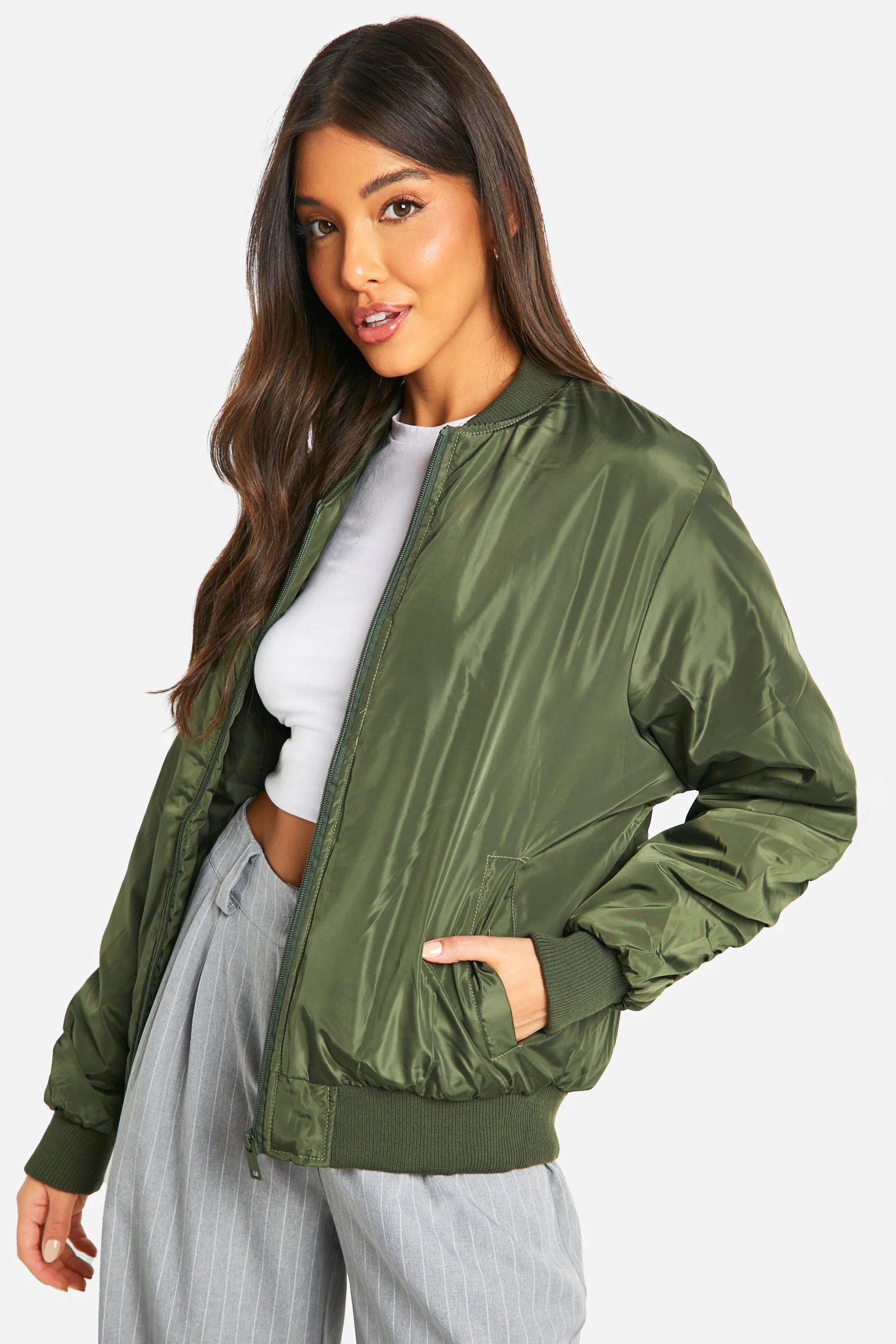 Oversized Bomber Jacket