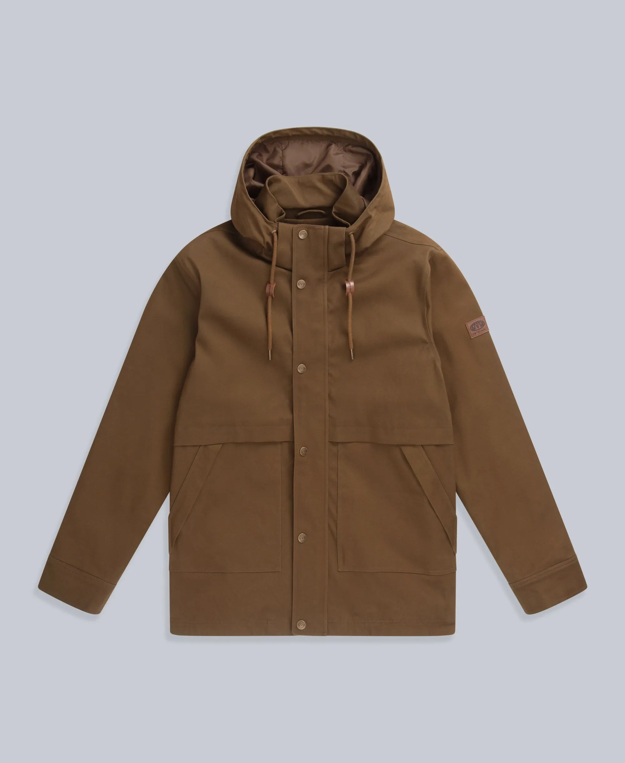 Padstow Mens Cotton Jacket - Light Brown