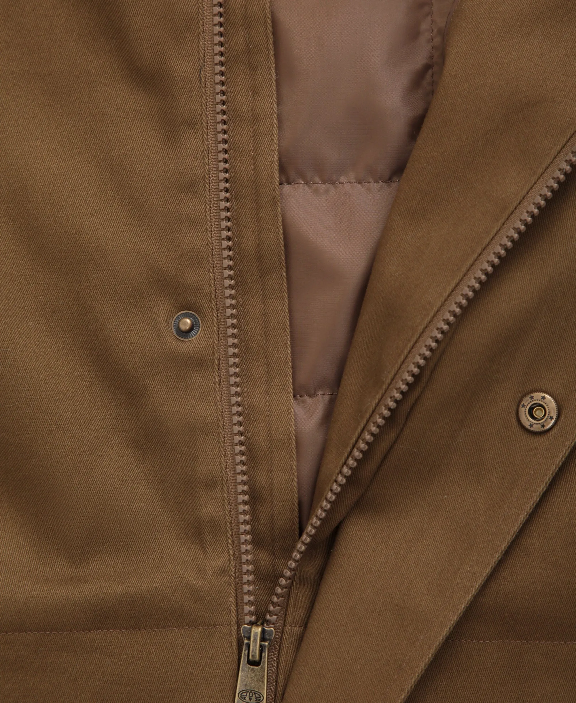 Padstow Mens Cotton Jacket - Light Brown