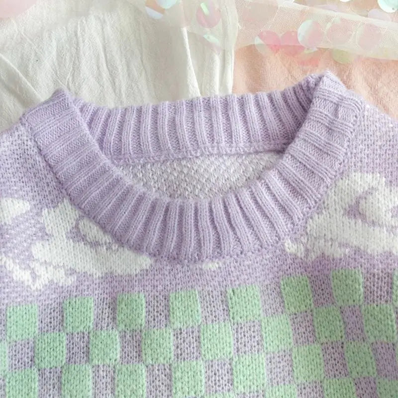 Pastel Kawaii Aesthetic Fairy Kei Duck Sweater