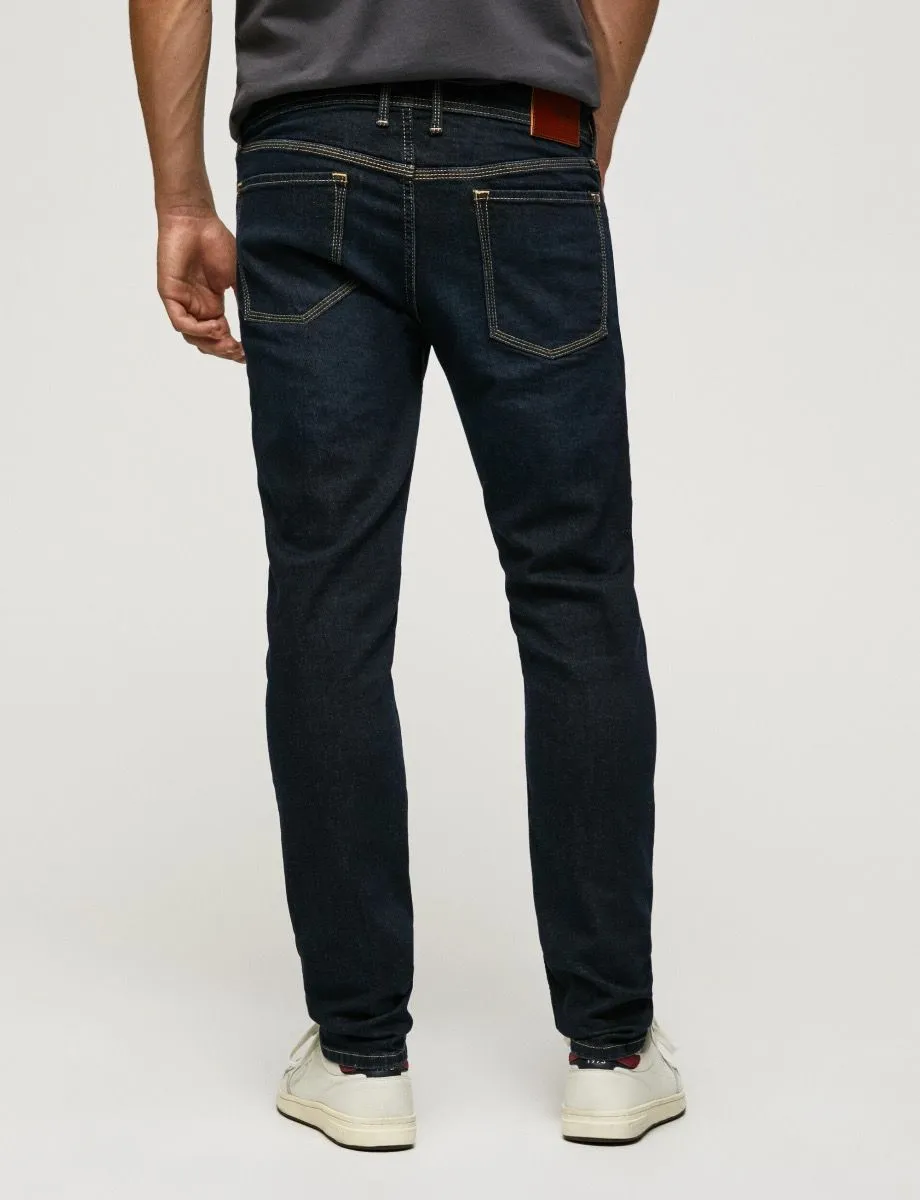 Pepe Jeans Hatch Regular Slim Fit Regular Waist Denim Jeans VS4 Midnight Wiser