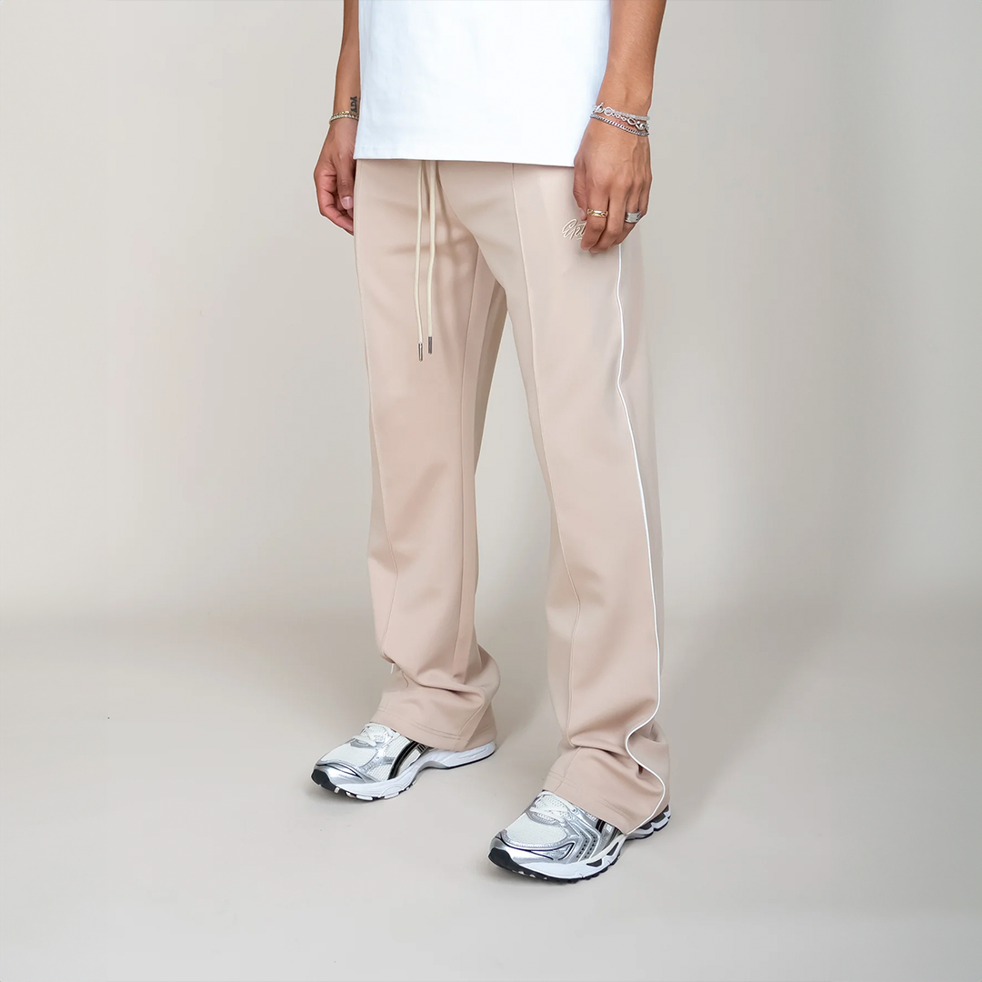 Perfect Piping Track Pants (Cream)