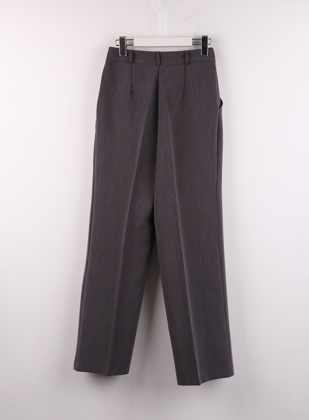 Pintuck Straight Leg Tailored Pants IF402