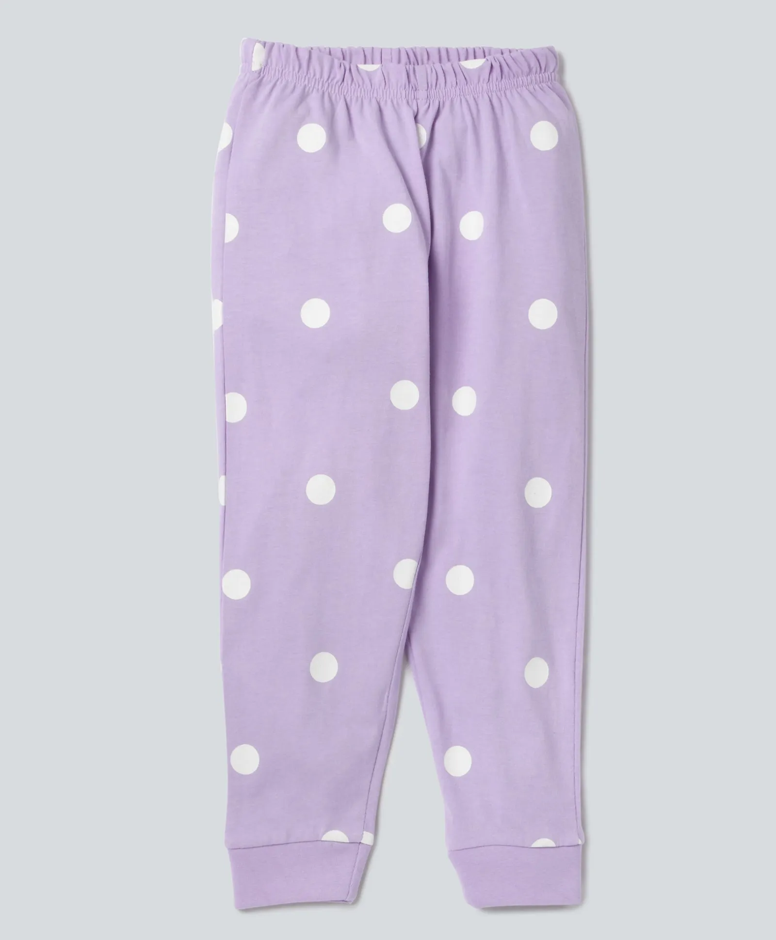 Polka Dots Pattern Full Sleeves T-Shirt & Pants Set