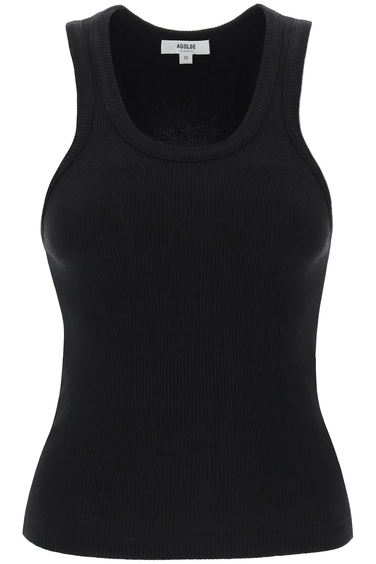 poppy ribbed tank top A7056 1260 BLACK