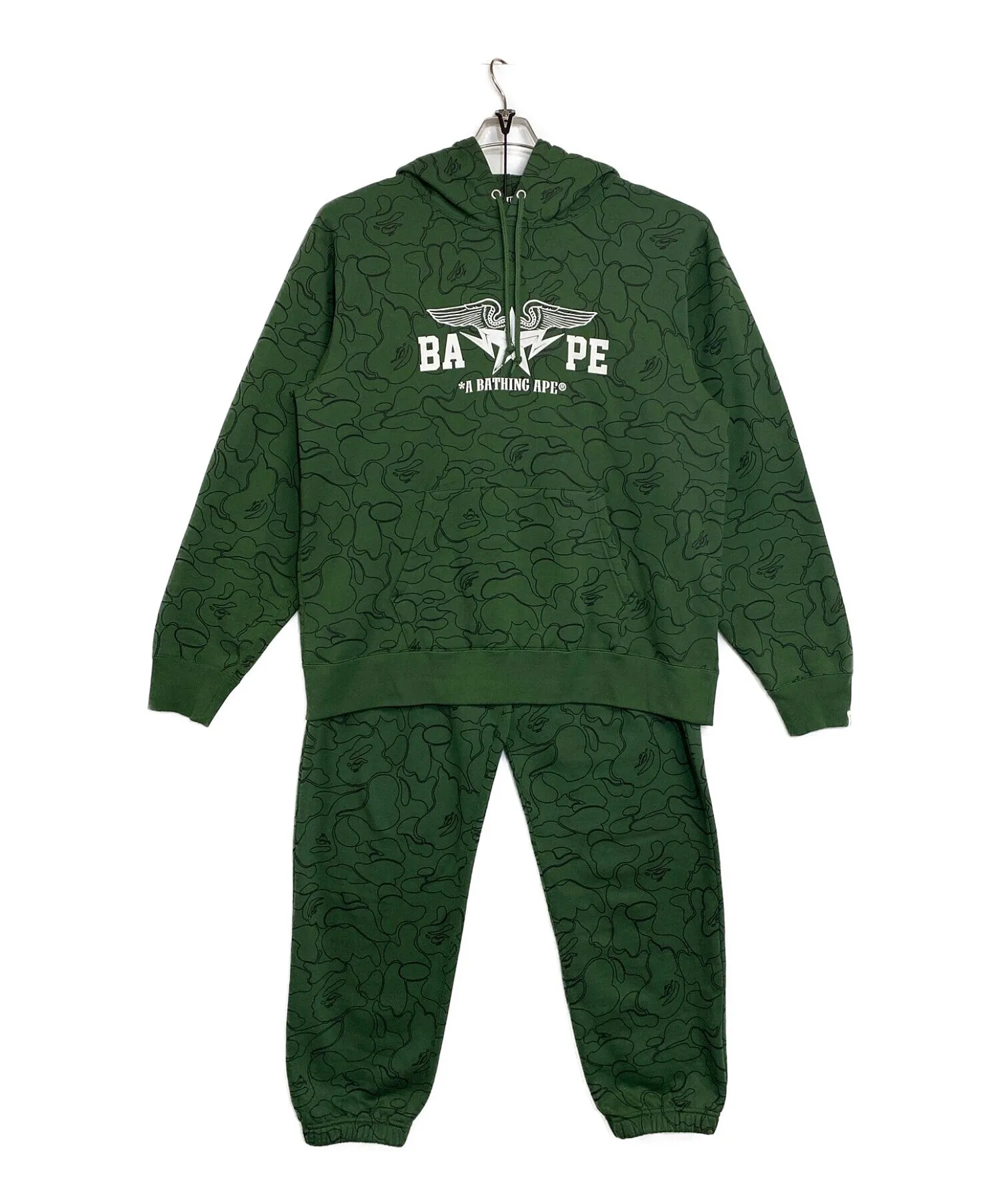 [Pre-owned] A BATHING APE Lined Hoodie/Pants Set 001GDJ201001H