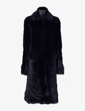 Proenza Schouler Fiona Coat in Shearling - Black