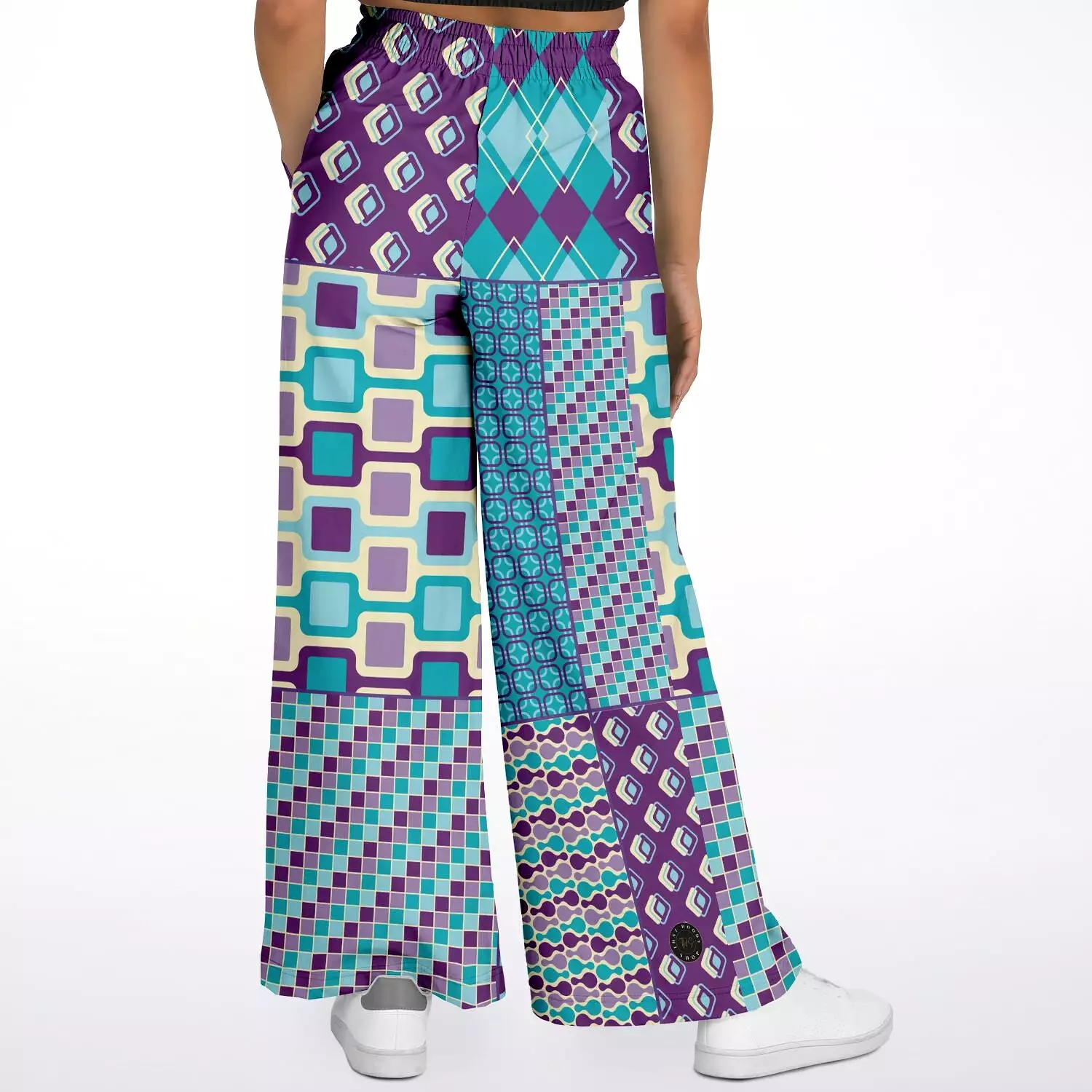 Purple Jetson Eco-Poly Stretchy Phat Bellbottoms