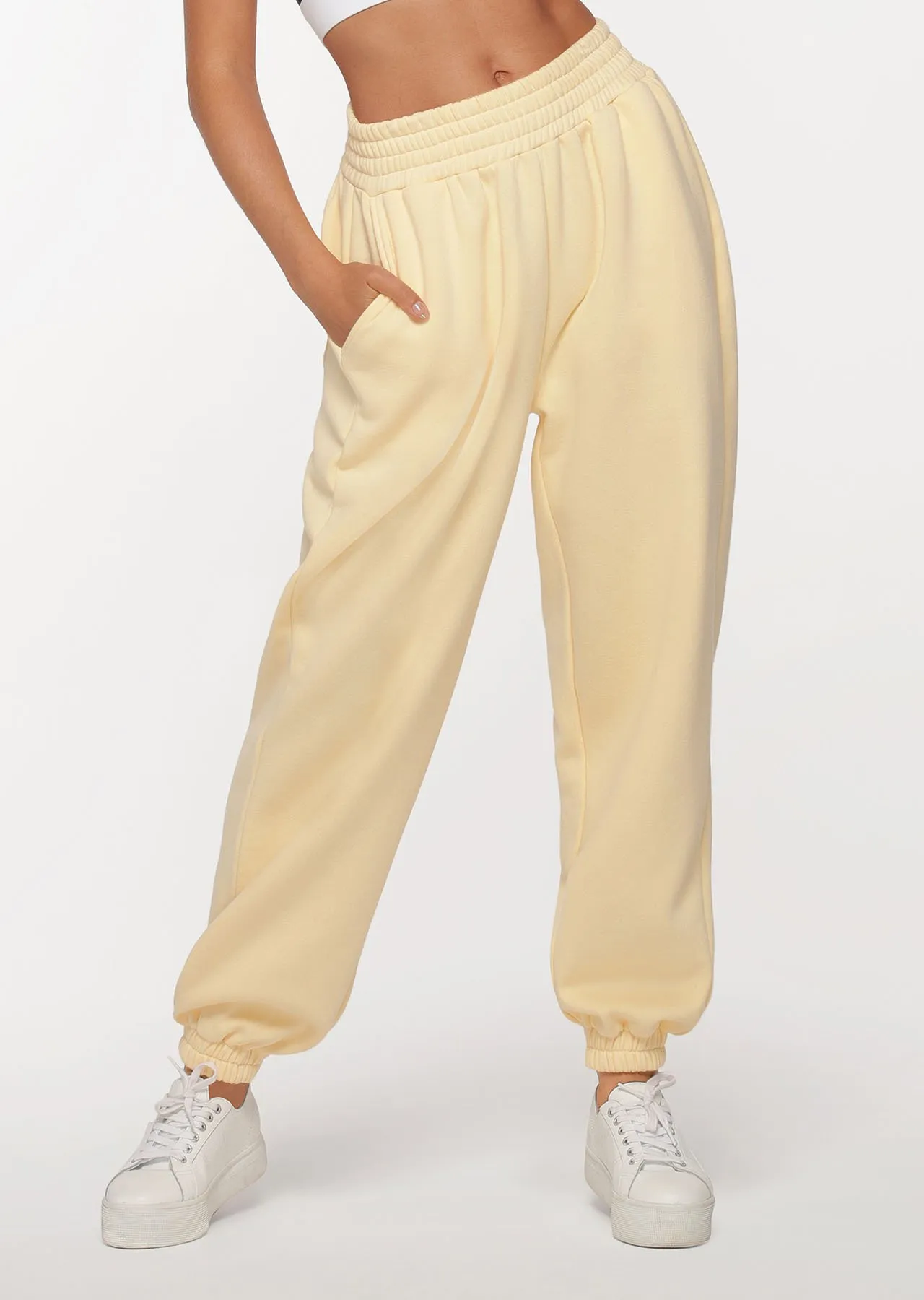 R & R Varsity Track Pant | Yellow | Pants | Lorna Jane Australia