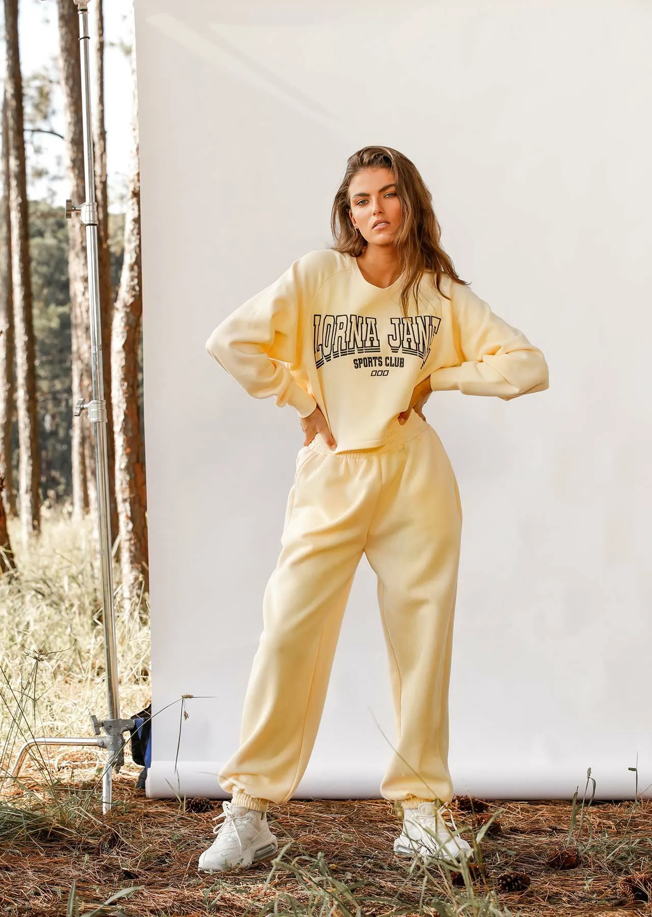 R & R Varsity Track Pant | Yellow | Pants | Lorna Jane Australia