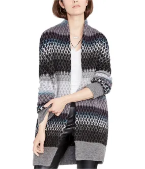 Rachel Roy Womens Ombre Diamond Cardigan Sweater