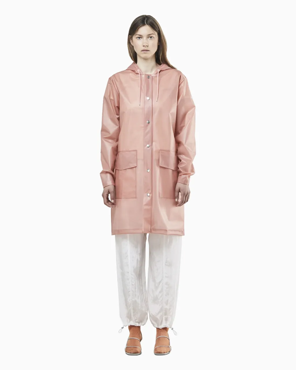 RAINS Transparent Hooded Coat - XS/S