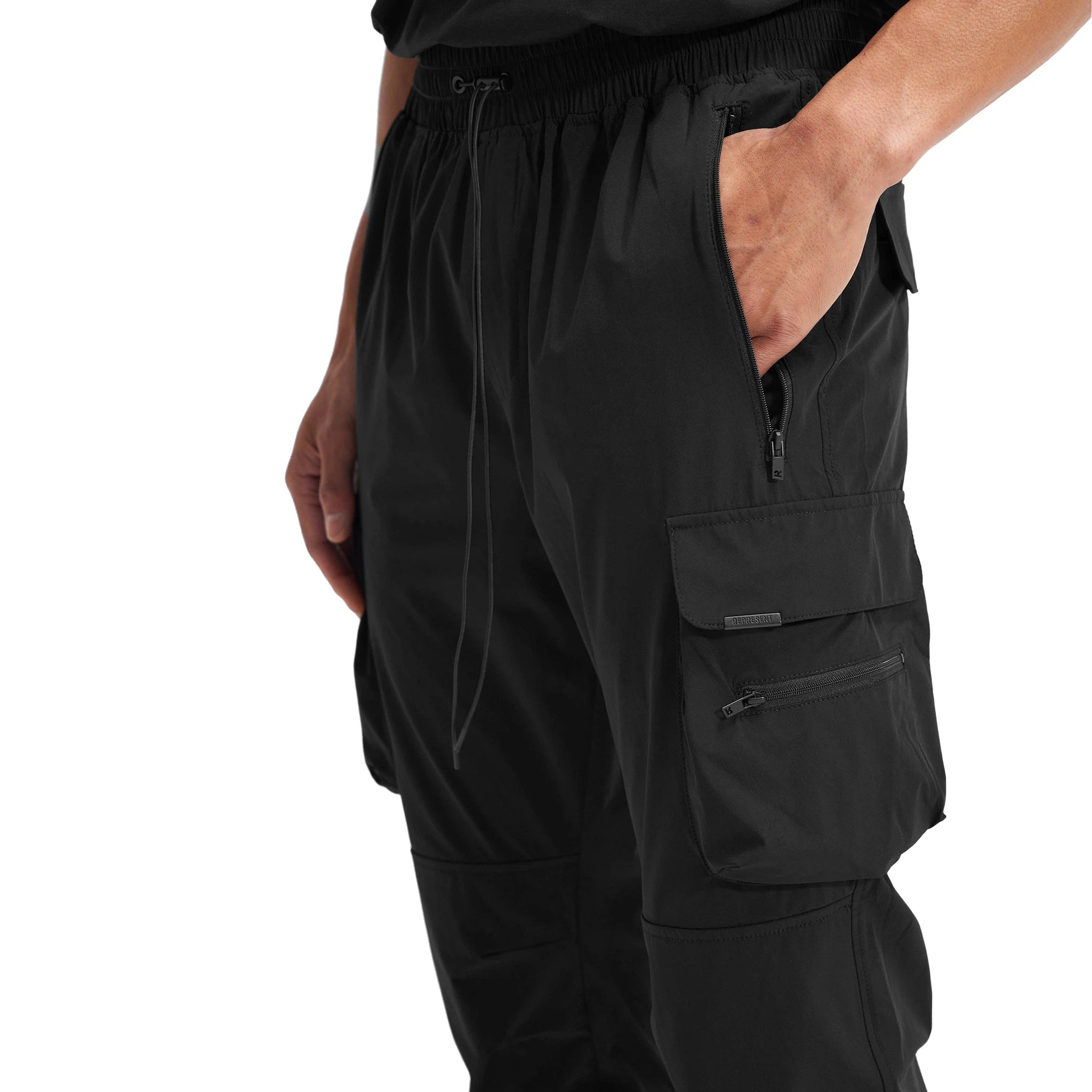 Represent 247 Black Cargo Pants