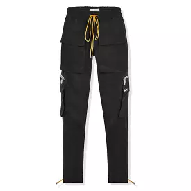 Rhude Cupro Black Cargo Pants