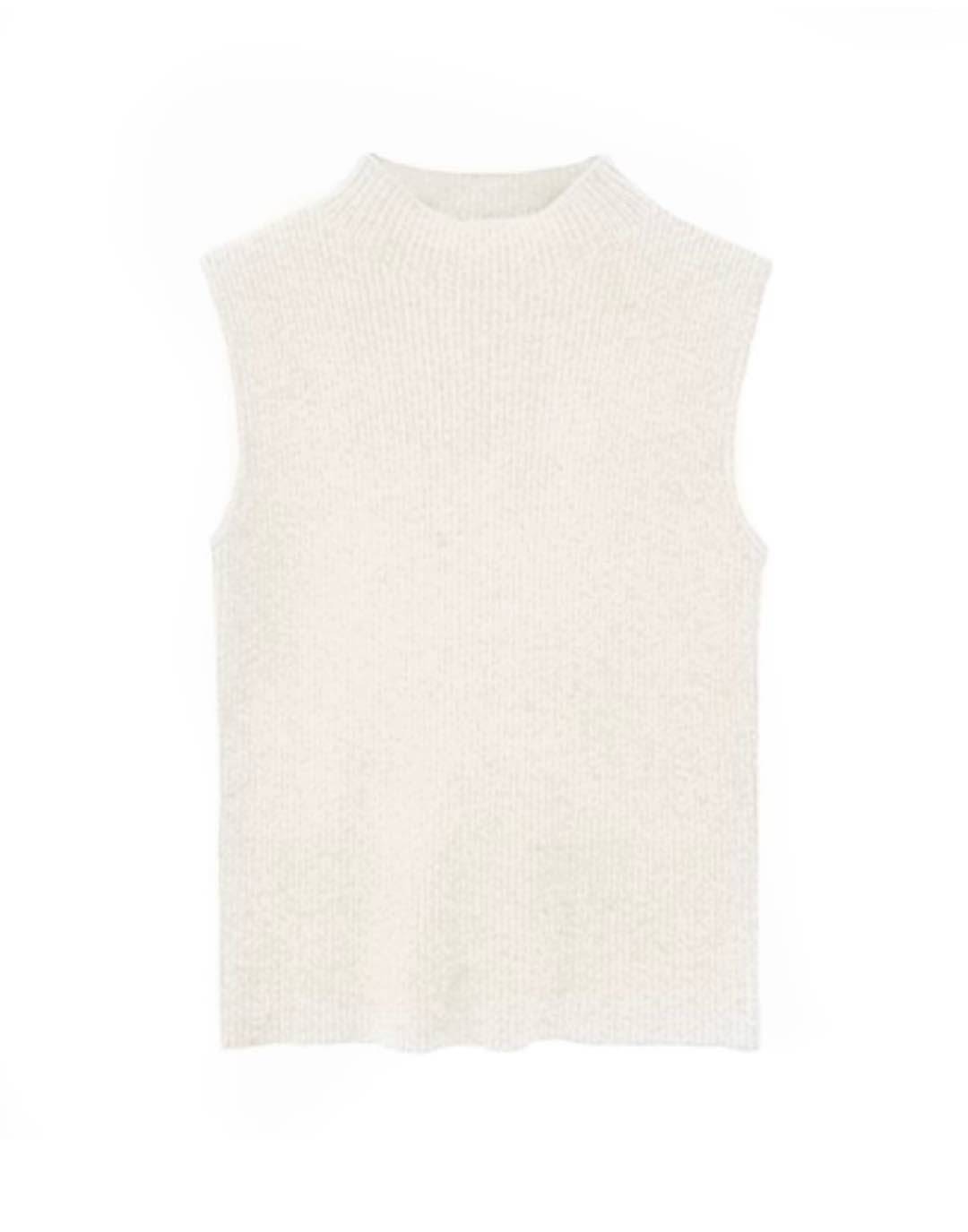 Ribbed Knit Sleeveless Top