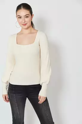 SALE - Twiggy Knit Top - Vanilla