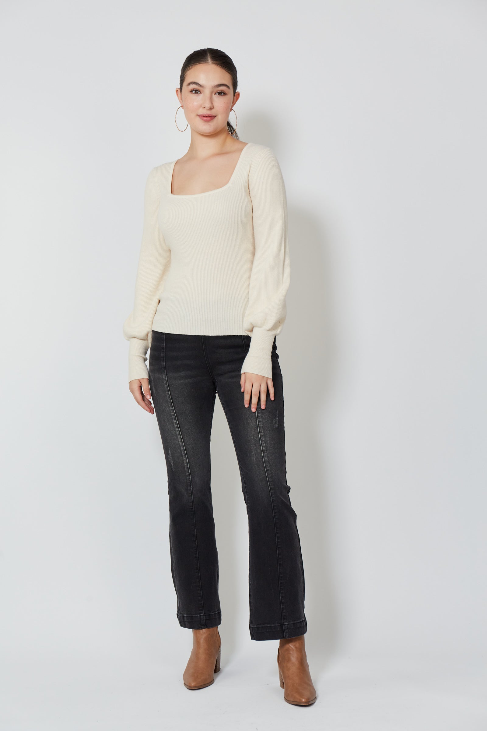 SALE - Twiggy Knit Top - Vanilla