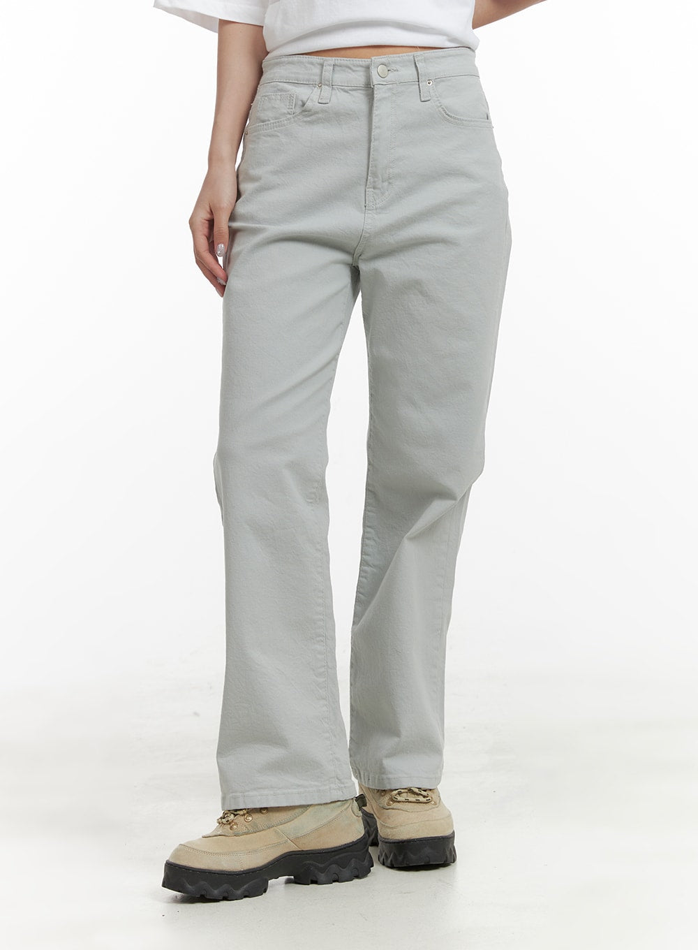 Simple Straight Leg Pants OA415