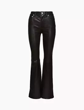 Slim Stacked Leather Pant