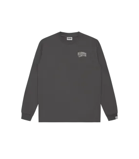 SMALL ARCH LOGO L/S T-SHIRT - SPACE GREY