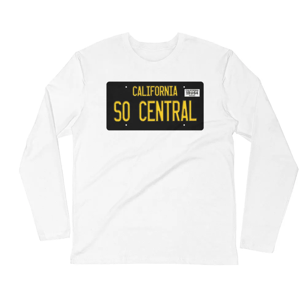 South Central California Vintage License Plate Unisex Long Sleeve Crew Shirt