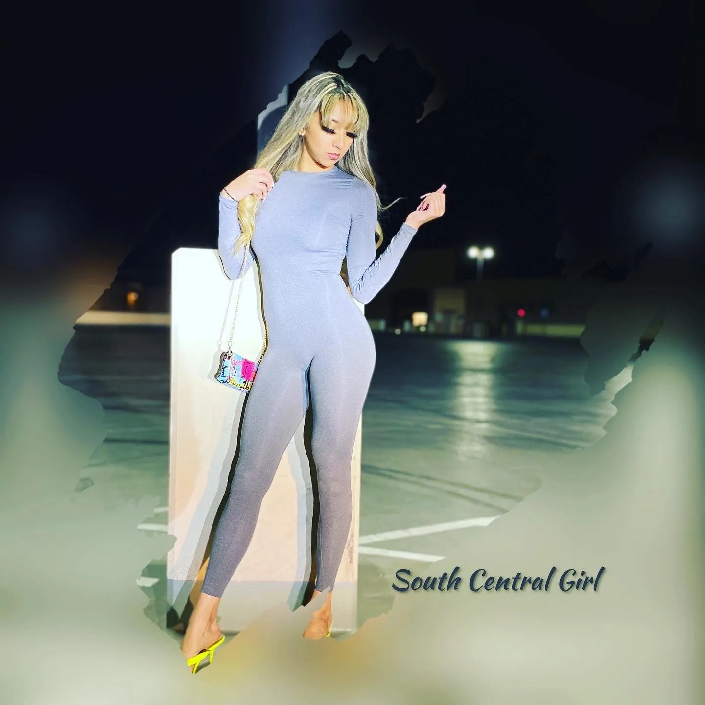 South Central Girl  Long Sleeve Sportswear Romper