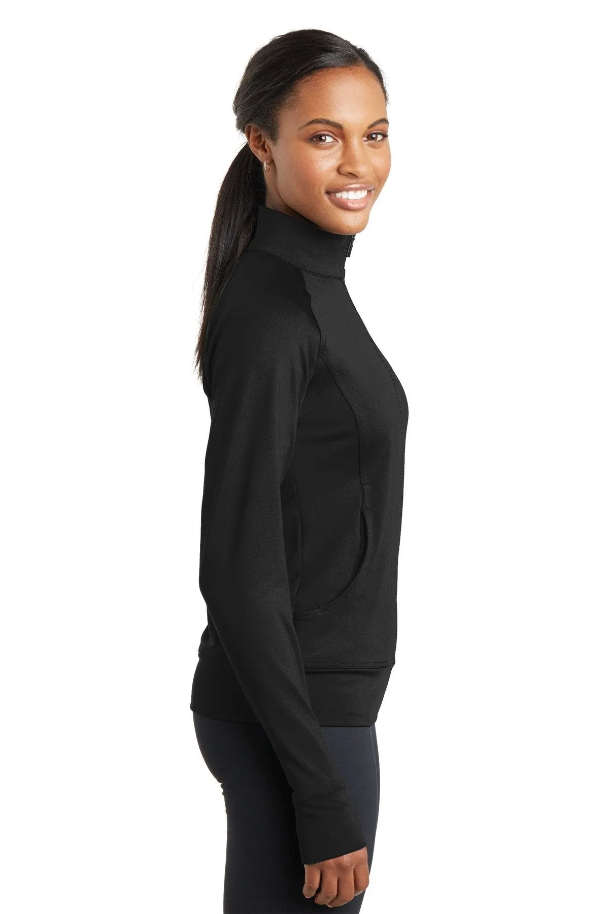 Sport-Tek Ladies NRG Fitness Jacket LST885 Black