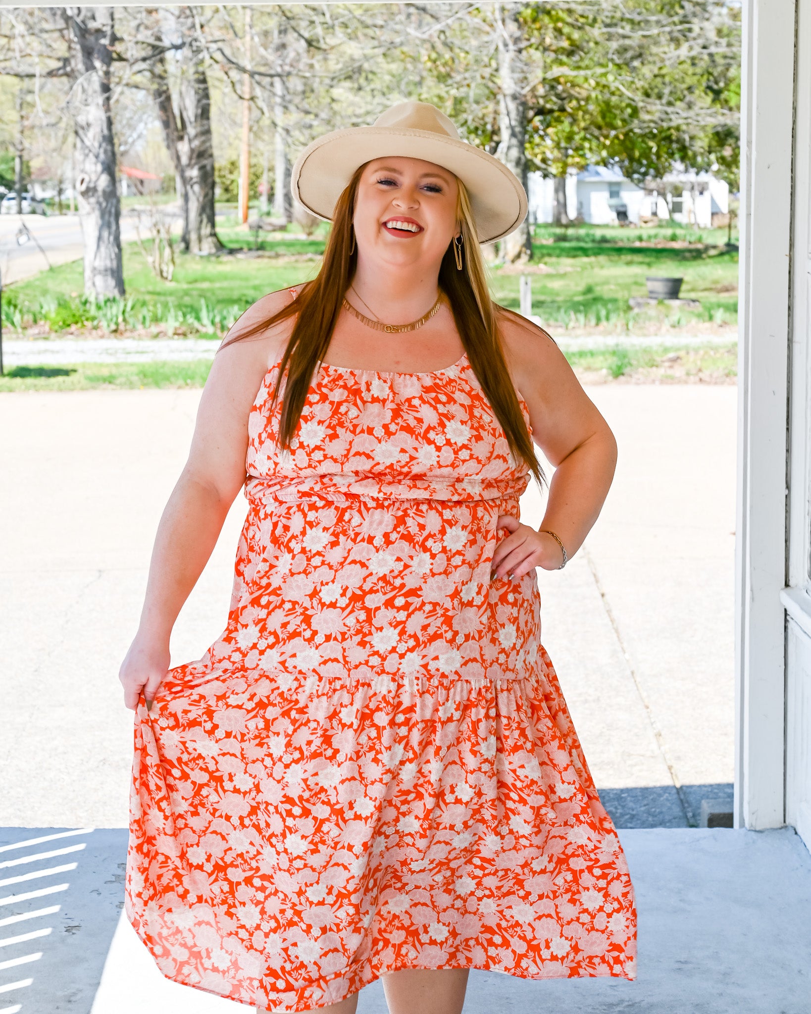 Spring In My Step Midi Dress