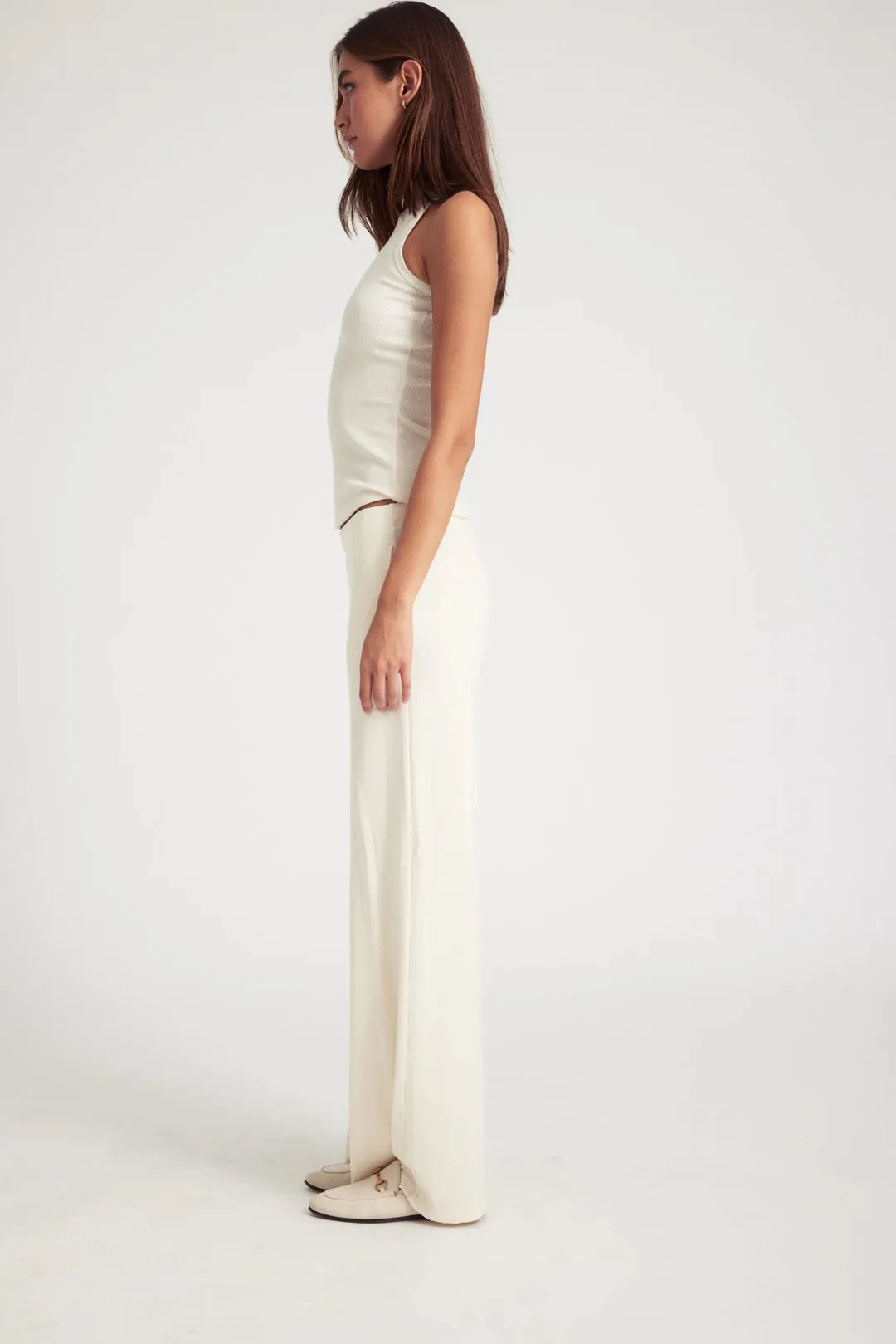 SPRWMN Rib Wide Leg Pants