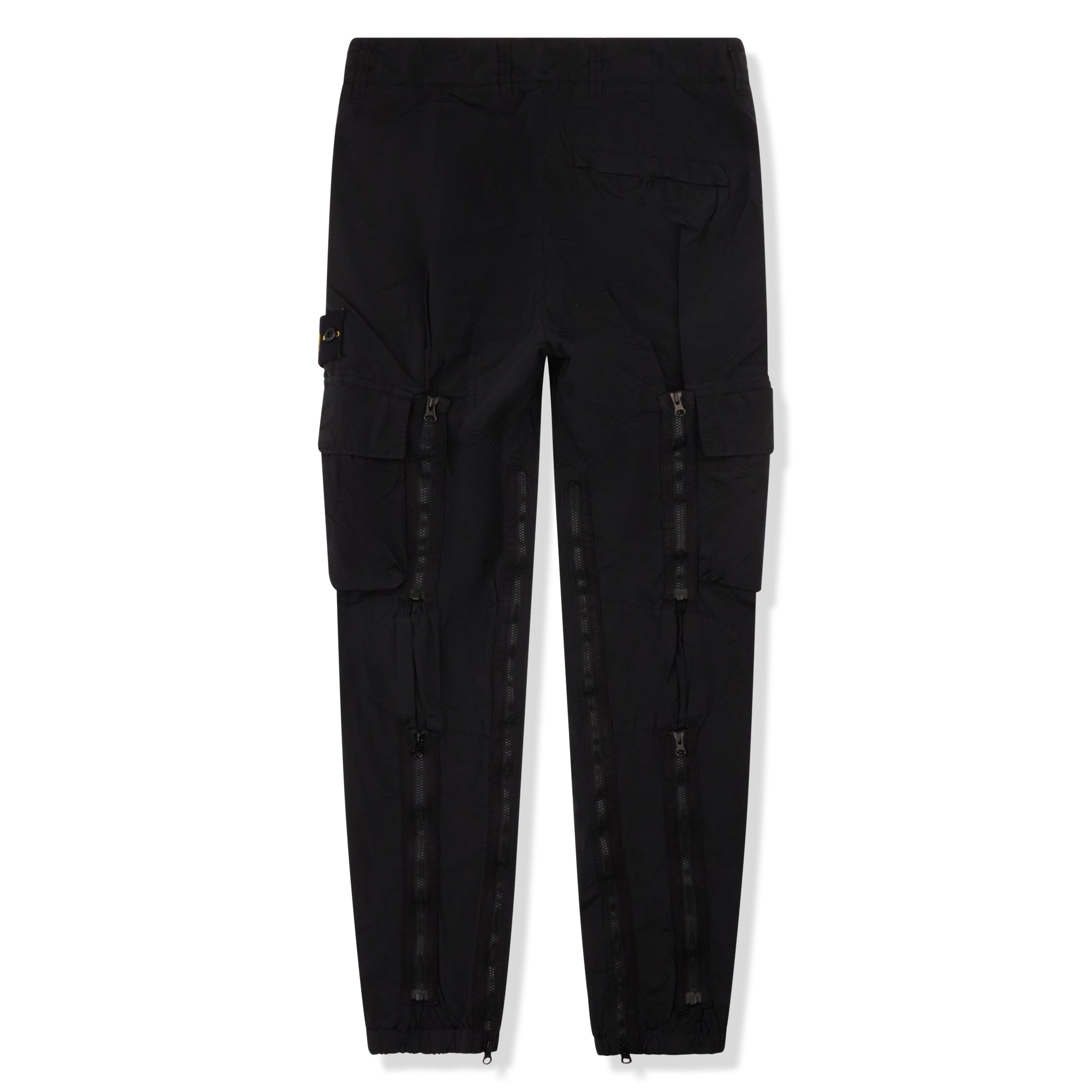 Stone Island 30919 Econyl Nylon Metal Black Cargo Pants